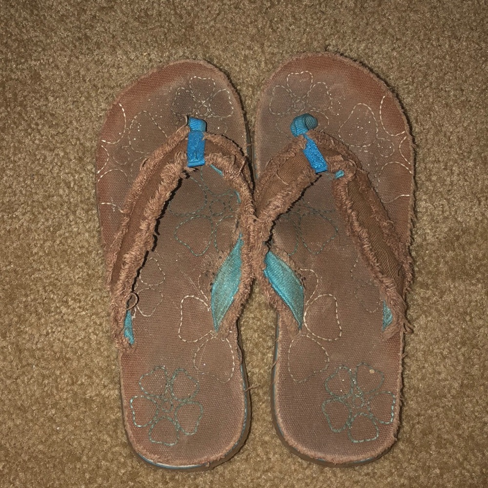 brown sandals